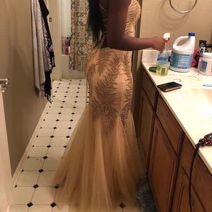 Ivy/Nude Prom Dress